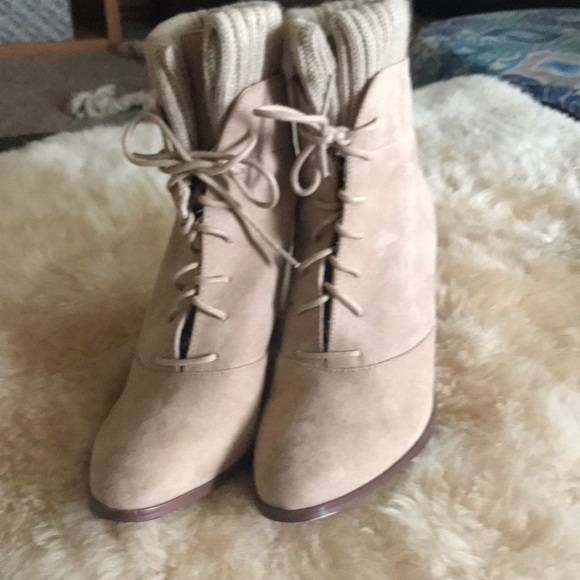 Cream booties! - Picture 2 of 2